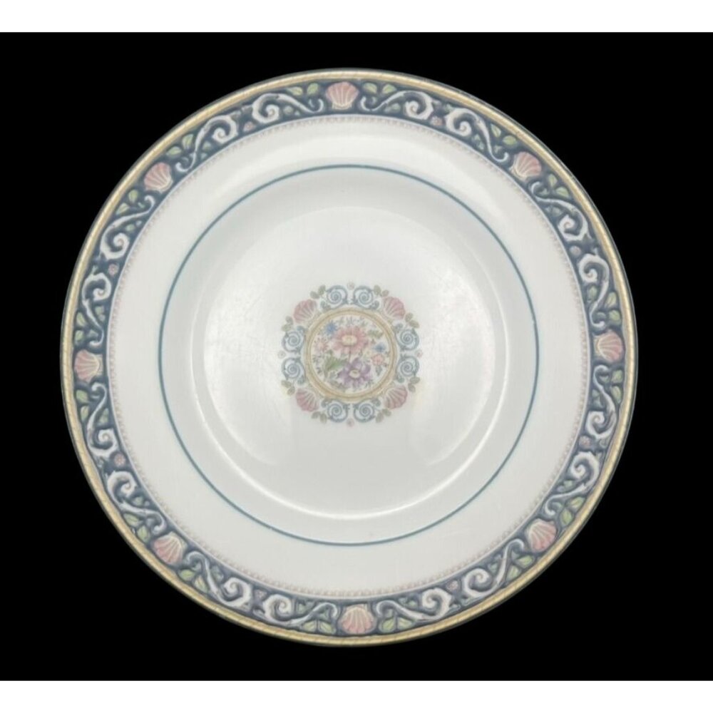 Wedgwood Runnymede Blue Bone China Bread & Butter Plates Set Of 6
